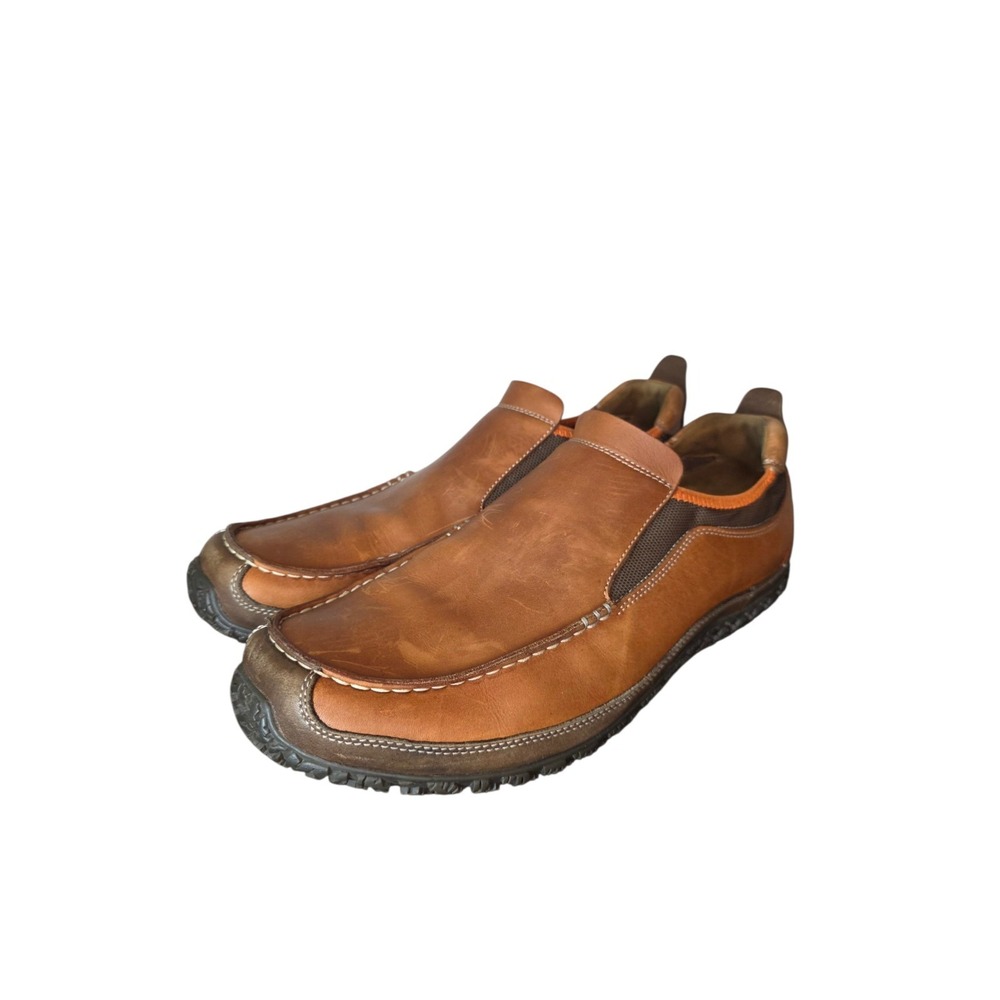 Cole Haan  Waterproof Slip On Shoes Brown Leather Mens 12 Comfort